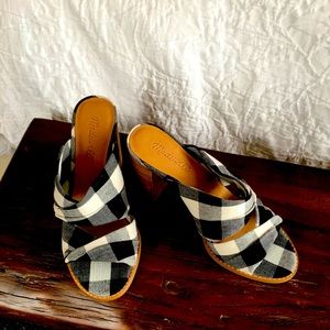 NWOB Madewell Gingham Sandal